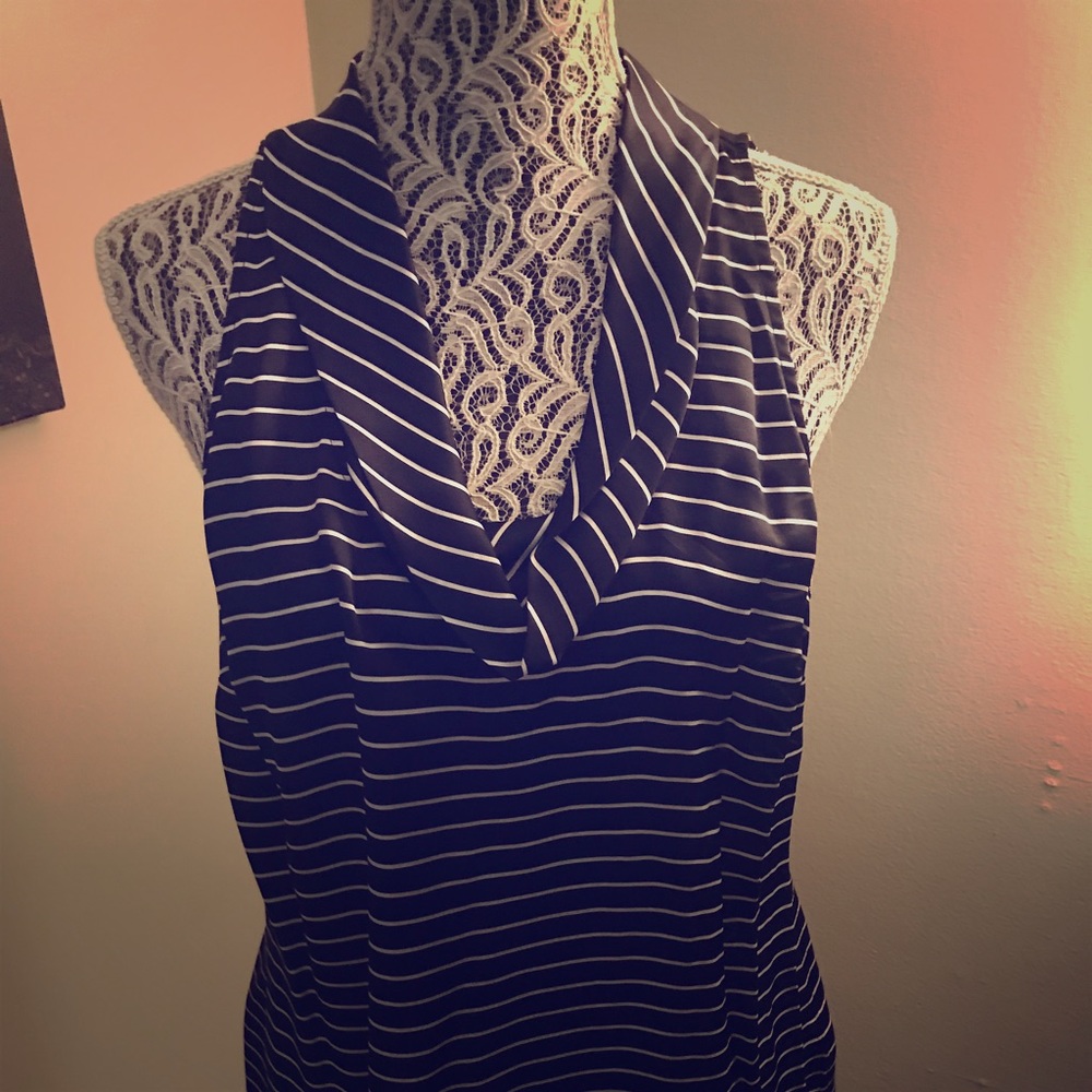 White House Black Market silk cowl neck tank
